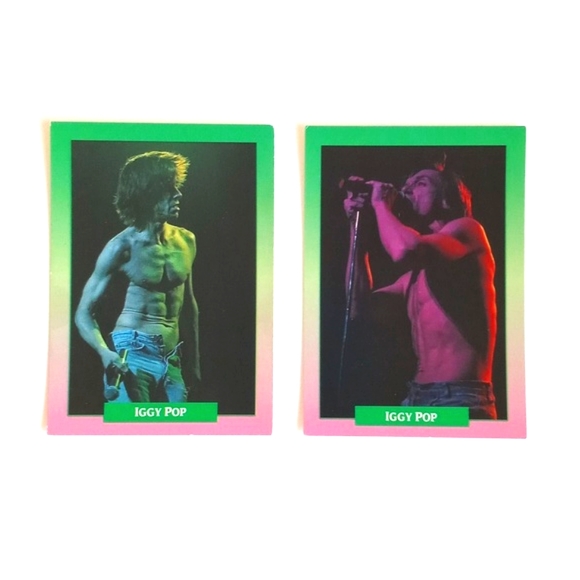 Rare 1991 Iggy Pop Trading/ Collectors Rock Cards Set of 2 - Picture 9 of 10
